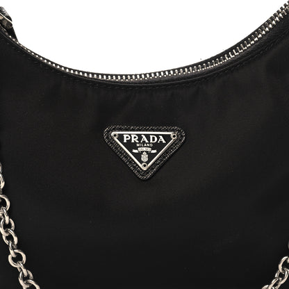 Prada Nylon Re-Edition 2005 Shoulder Bag Black 7 of 10