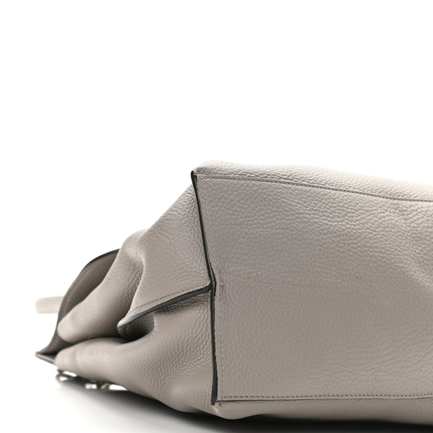 Cellarius Calfskin Large Bamboo Daily Top Handle Bag Storm Grey