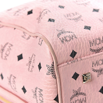MCM Visetos Large Traveler Weekender Bag Light Pink 8 of 19