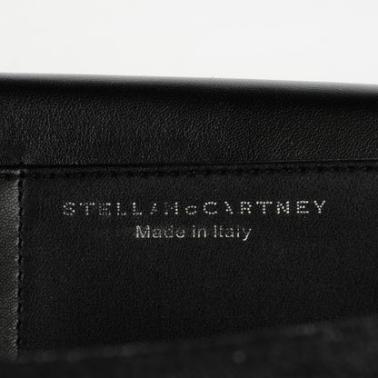 Stella McCartney Shaggy Deer Falabella Flap Wallet Black 6 of 7