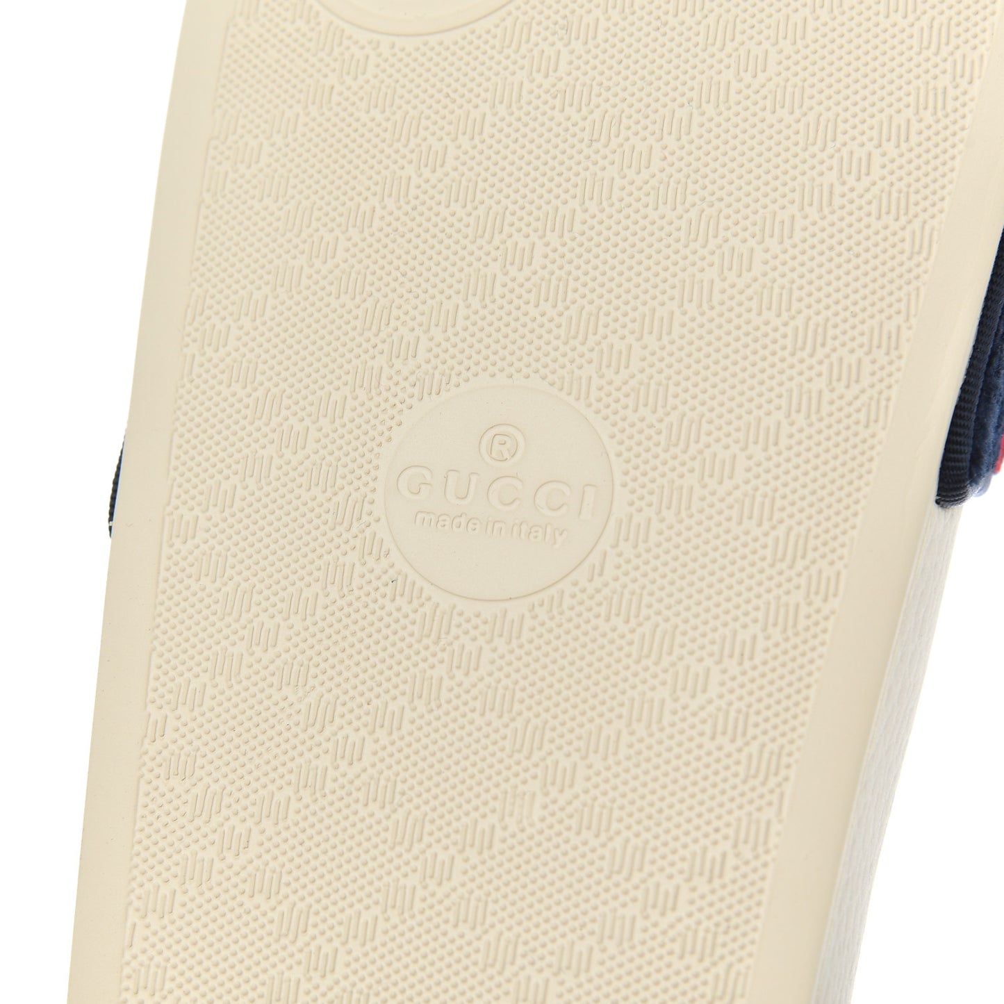 Terry Cloth GG Monogram Slide Sandals 39 Blue Red
