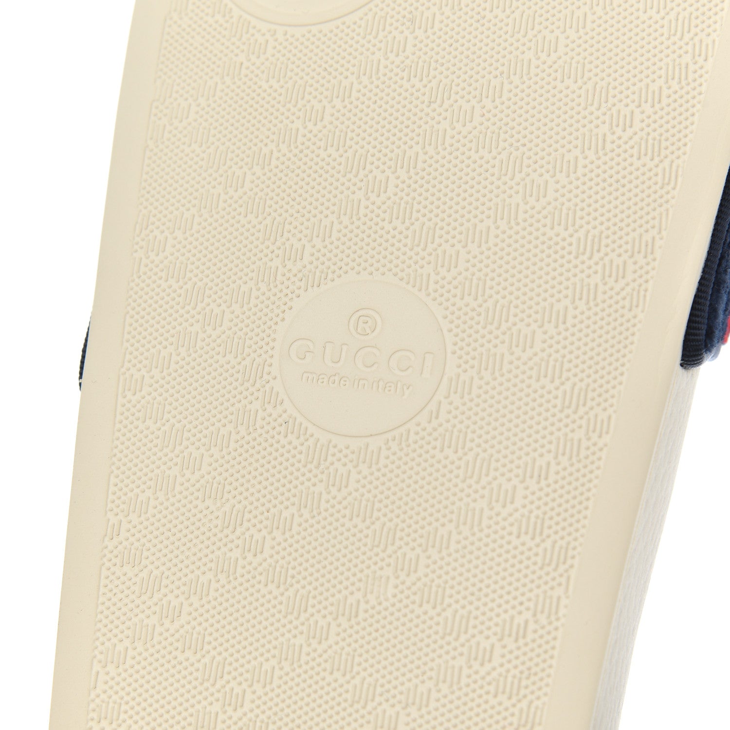 Gucci Terry Cloth GG Monogram Slide Sandals 39 Blue Red 7 of 9