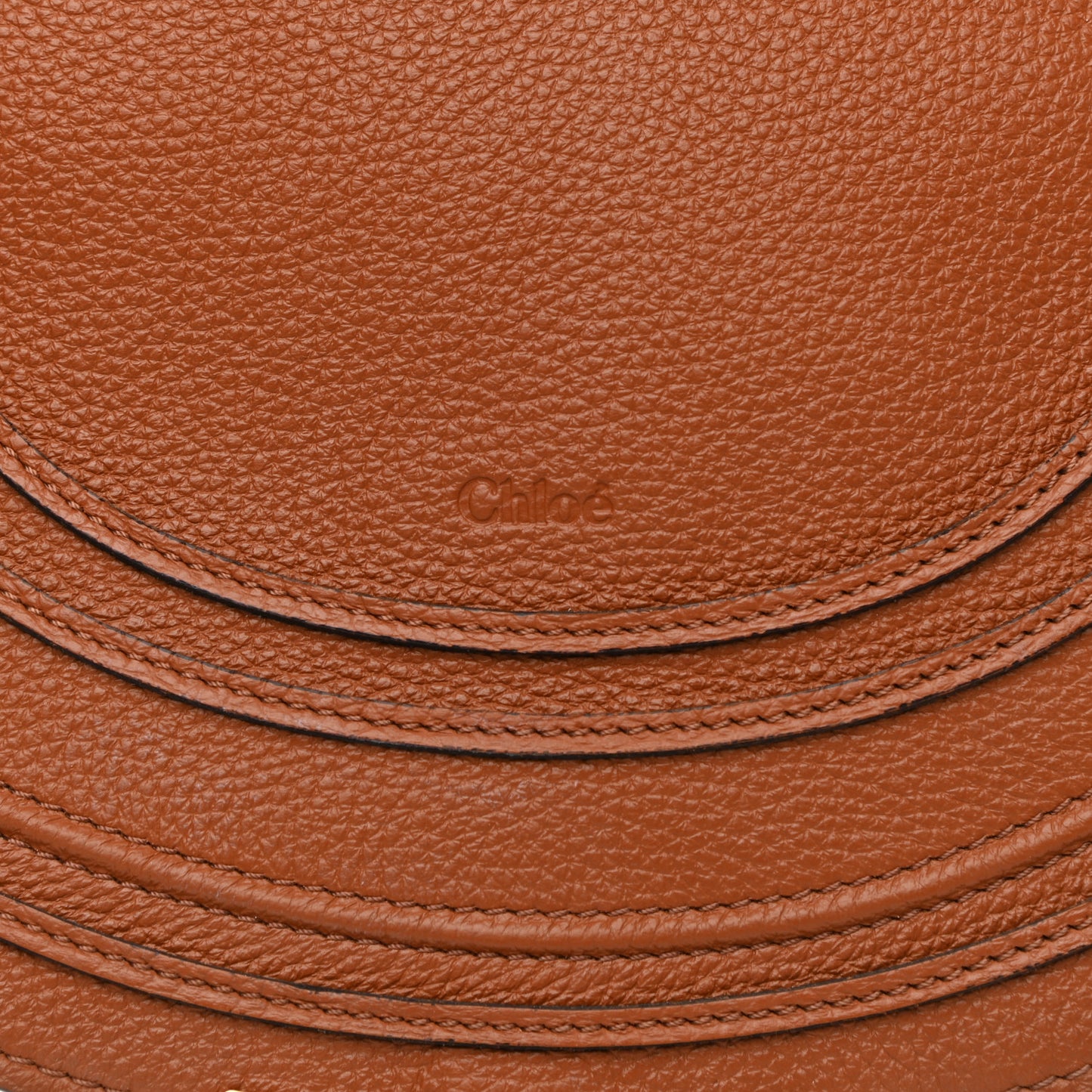 Calfskin Medium Marcie Round Crossbody Bag Tan