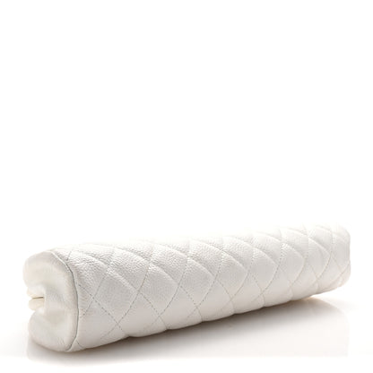 Chanel Caviar Quilted Timeless Clutch White 4 of 7