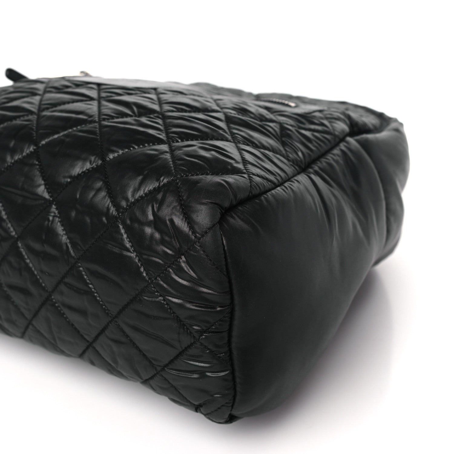 Chanel Nylon Quilted Coco Cocoon Backpack Black 9 of 9