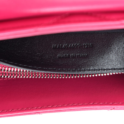 Saint Laurent Calfskin Y Quilted Monogram Small Loulou Chain Satchel Fresh Fuchsia 10 of 11