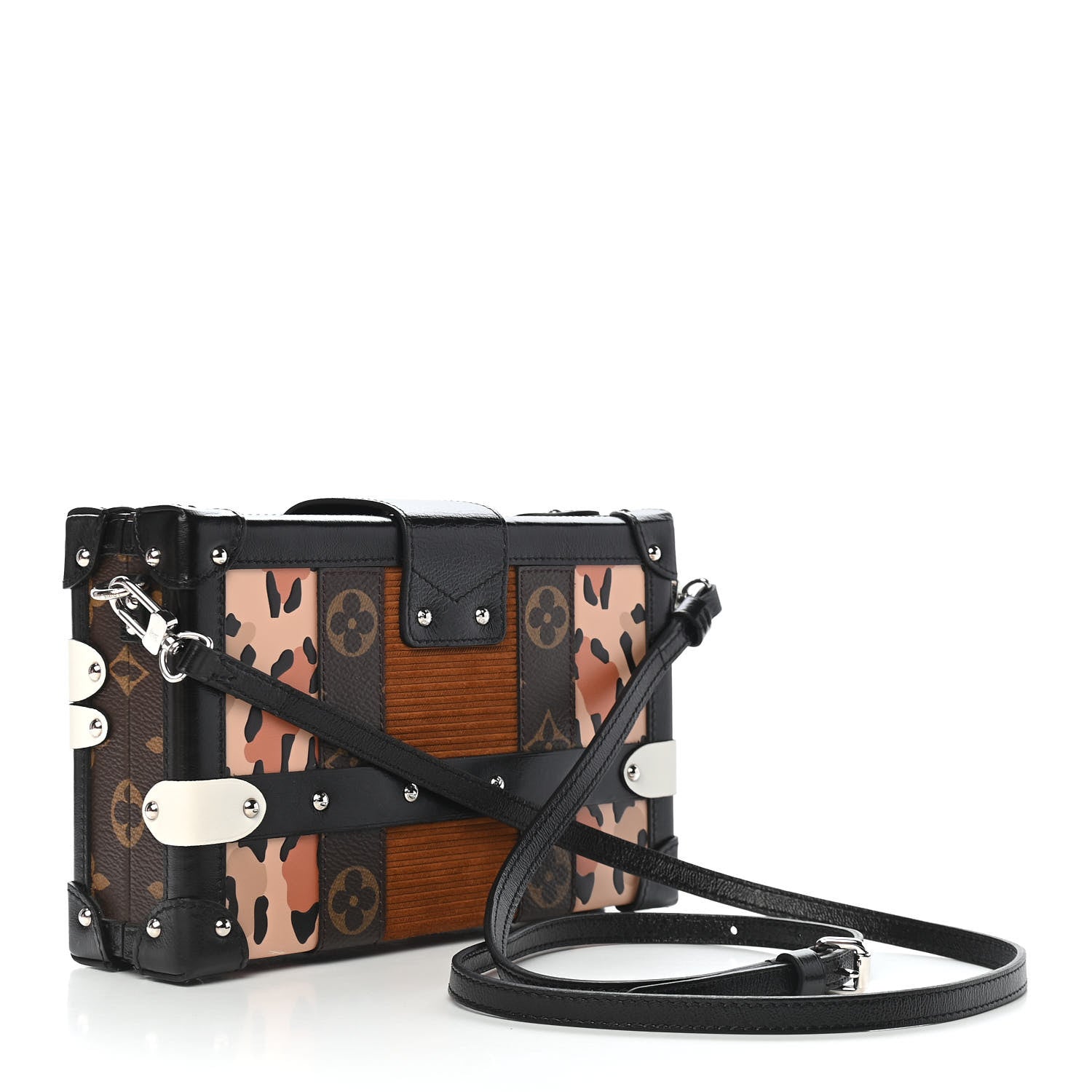 Louis Vuitton Monogram Leopard Corduroy Petite Malle 2 of 8