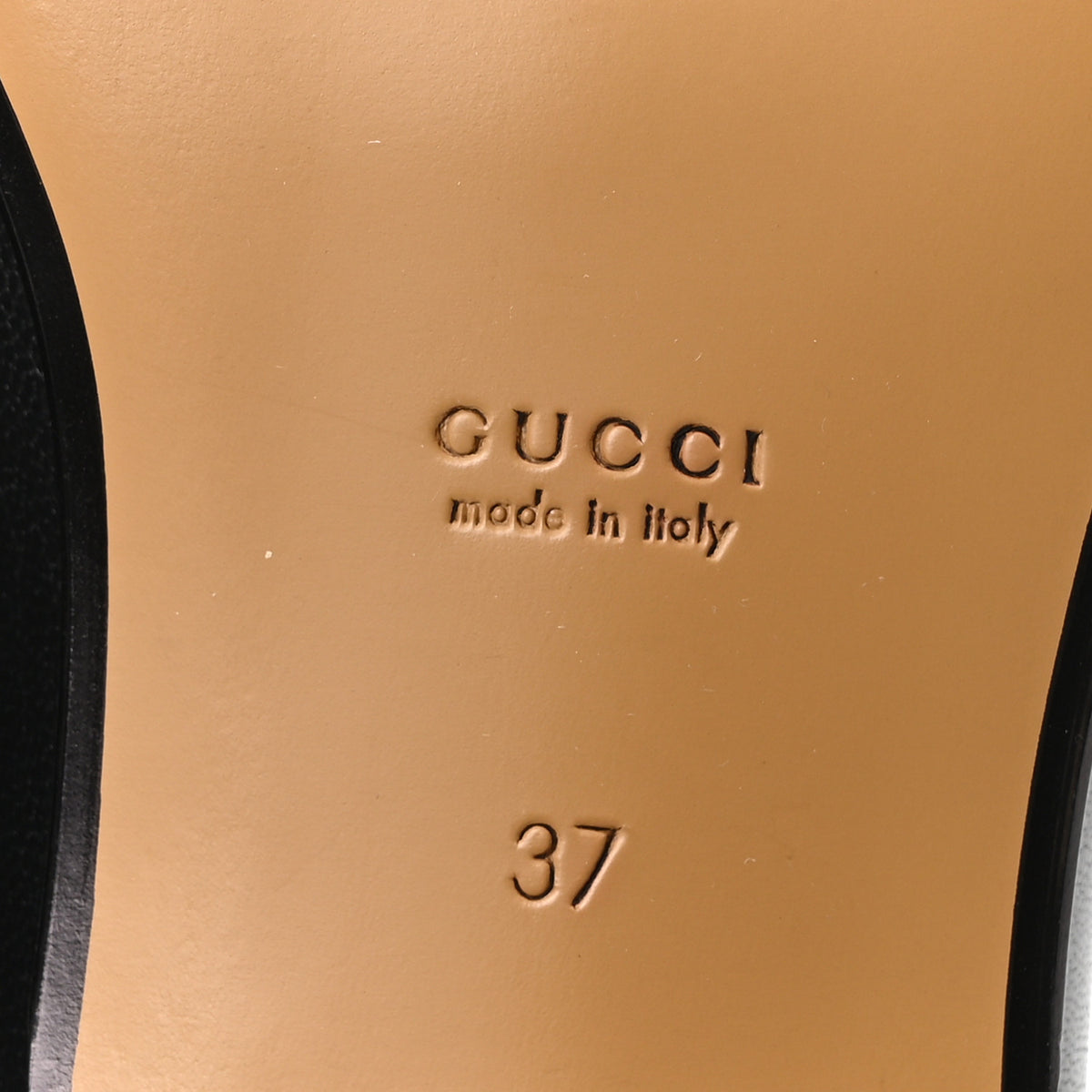 Gucci Goatskin Womens Horsebit Mid-Heel Loafers 37 Black 7 of 10