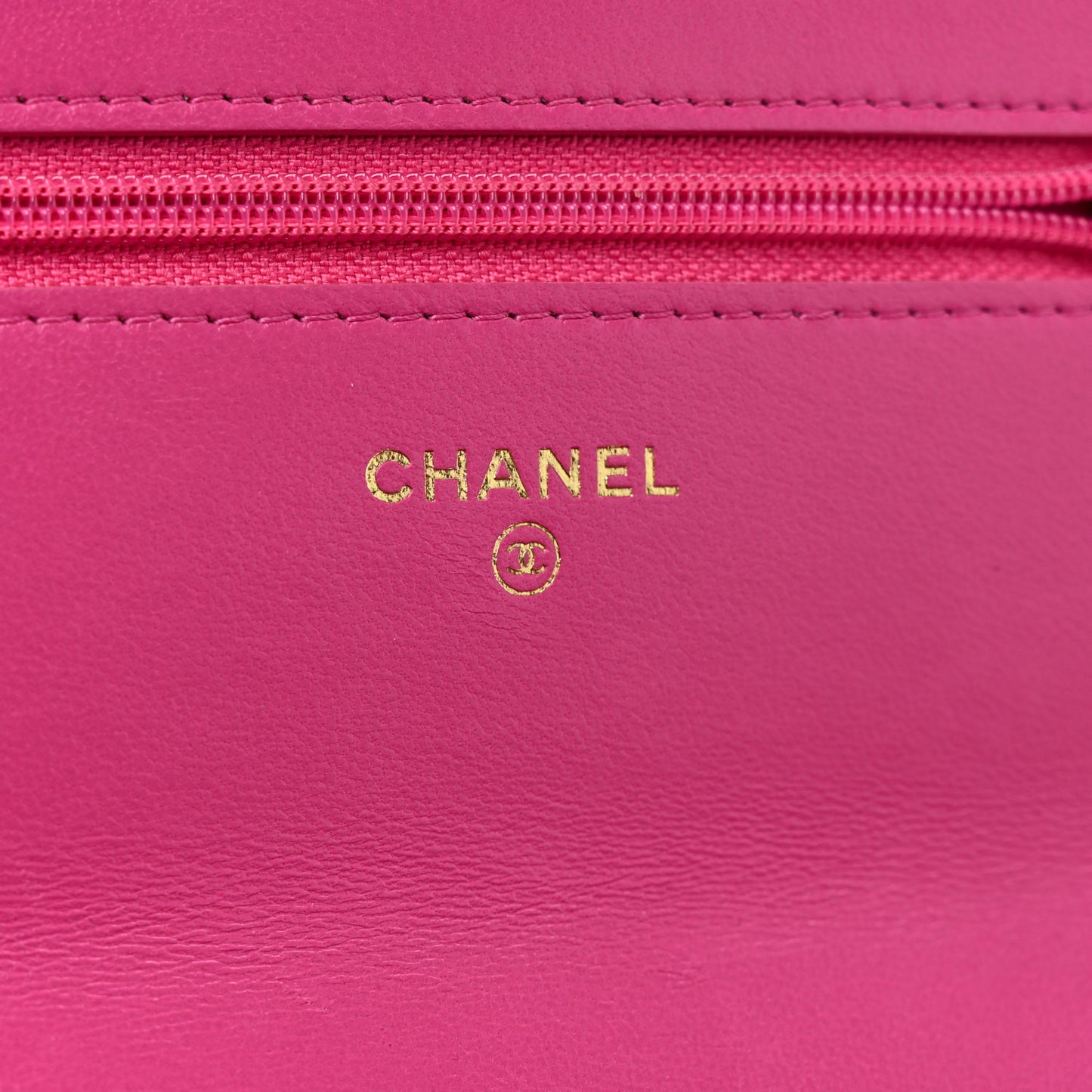 Wool Tweed Lambskin Quilted Chanel 19 Wallet On Chain WOC and Coin Purse  Fuchsia