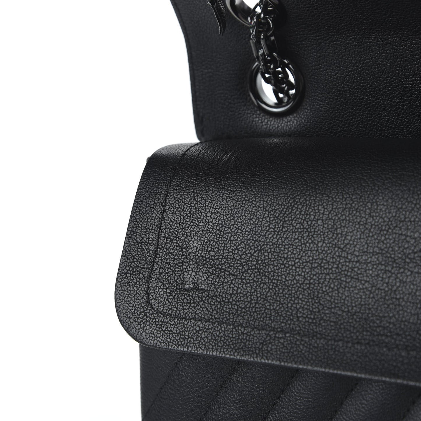 Sheepskin Chevron Quilted 2.55 Reissue 226 Flap So Black