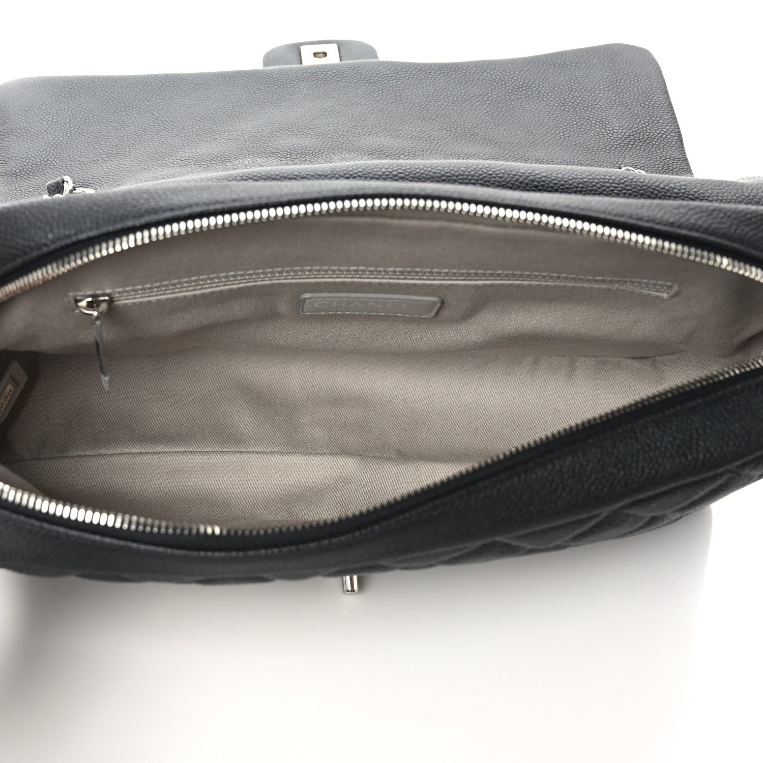 Chanel Caviar Quilted Jumbo Easy Flap Black 5 of 10