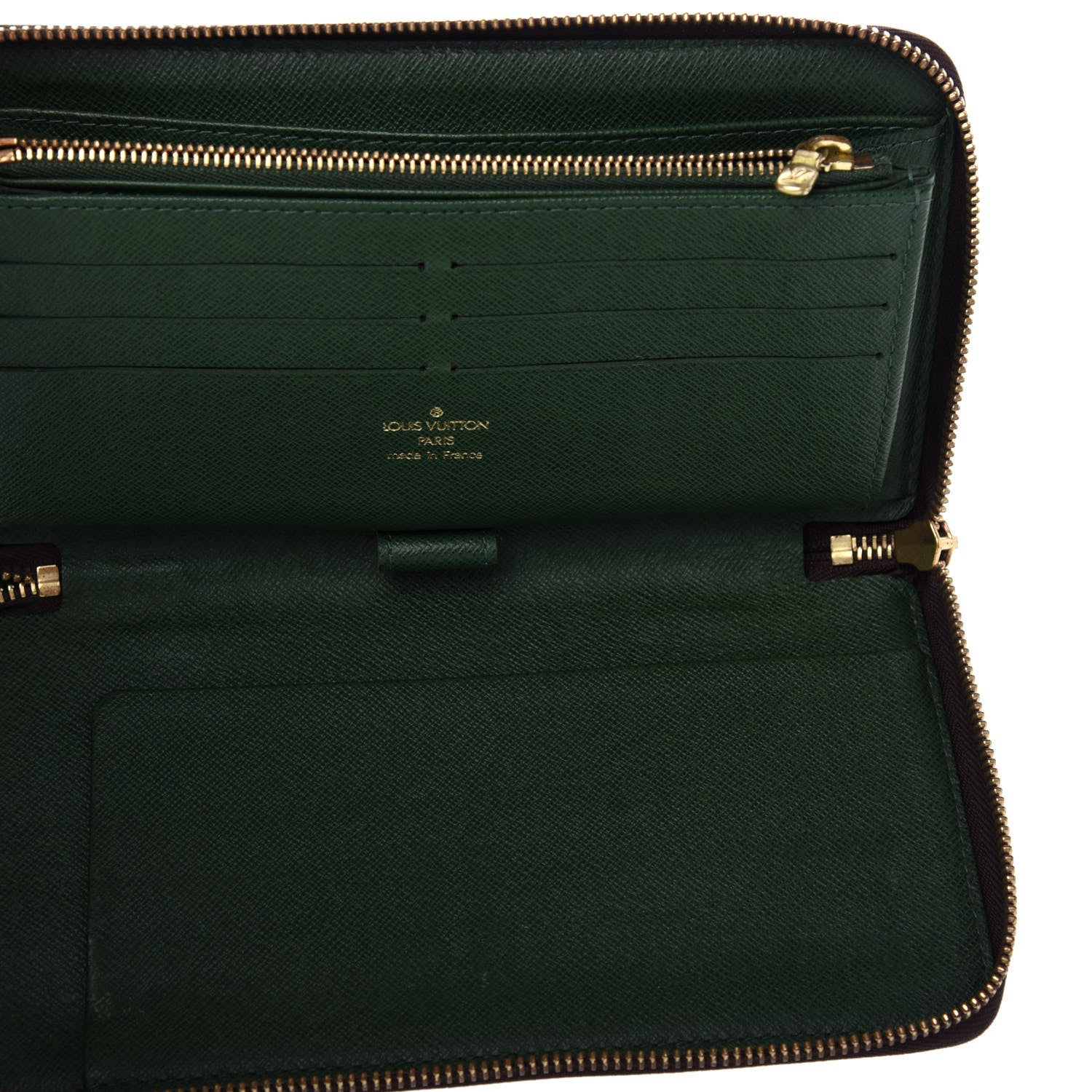 Louis Vuitton Monogram Groom Zippy Organizer Wallet Green 5 of 8