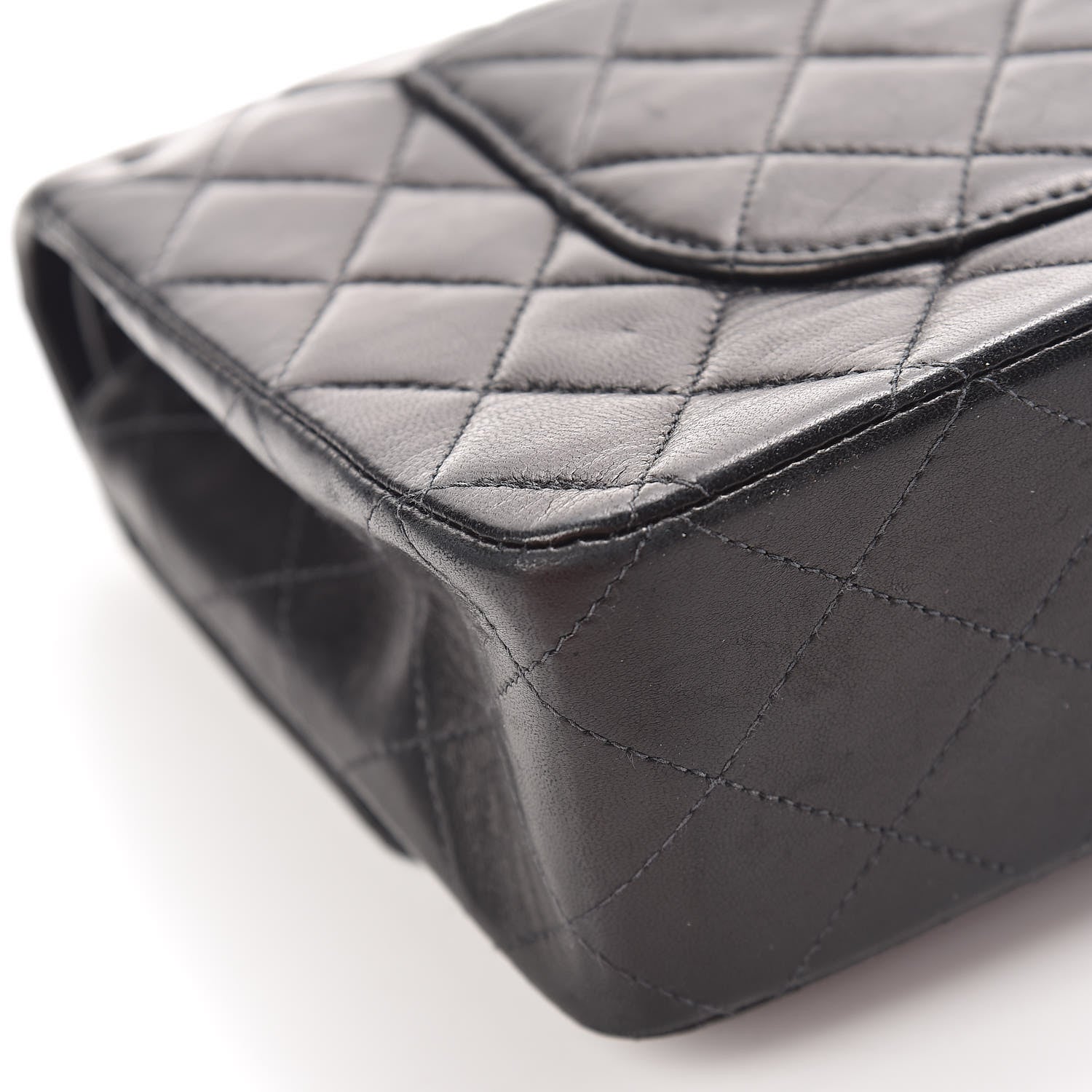 Chanel Lambskin Quilted Medium Double Flap Black 19 of 19