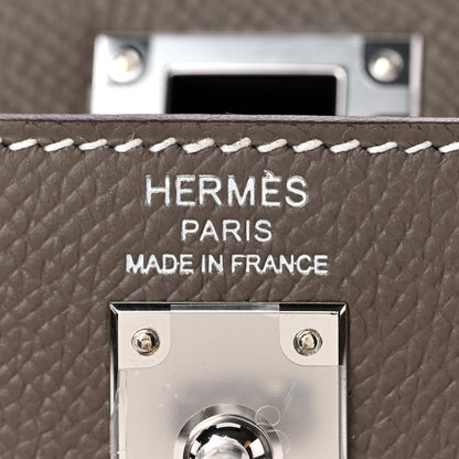 Hermes Epsom Kelly Sellier 25 Etoupe 24 of 38