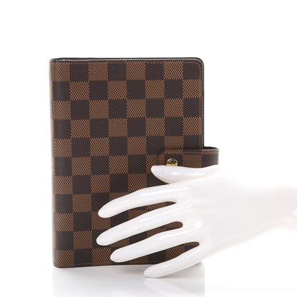 Louis Vuitton Damier Ebene Medium Ring Agenda Cover 2 of 8