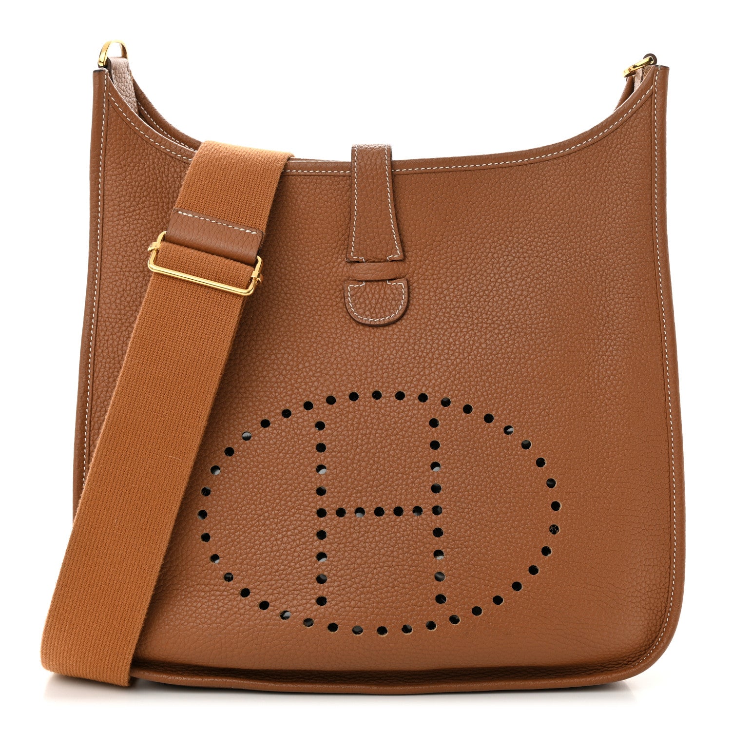 Hermes Taurillon Clemence Evelyne III GM Gold 1 of 10