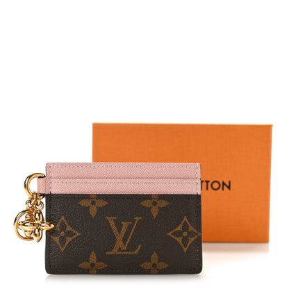Louis Vuitton Monogram LV Charms Card Holder Rose Ballerine 9 of 9