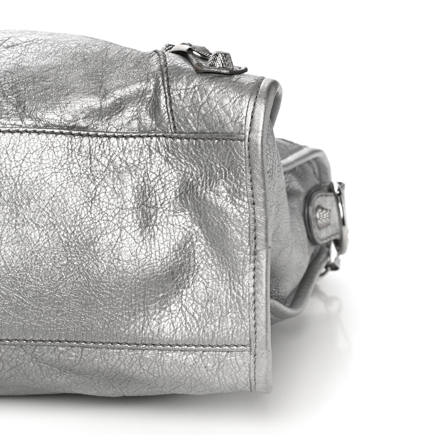 Balenciaga Metallic Agneau Giant 12 Silver Hardware City Gris Aluminum 10 of 10