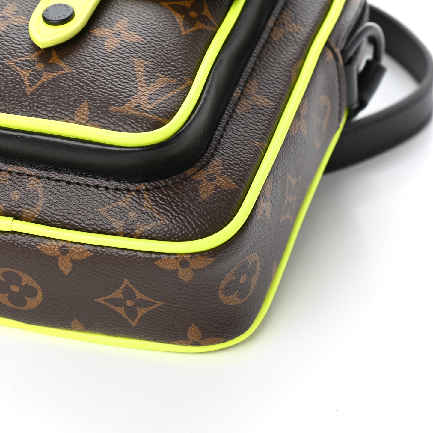 Monogram Macassar Christopher Wearable Wallet Fluorescent Yellow
