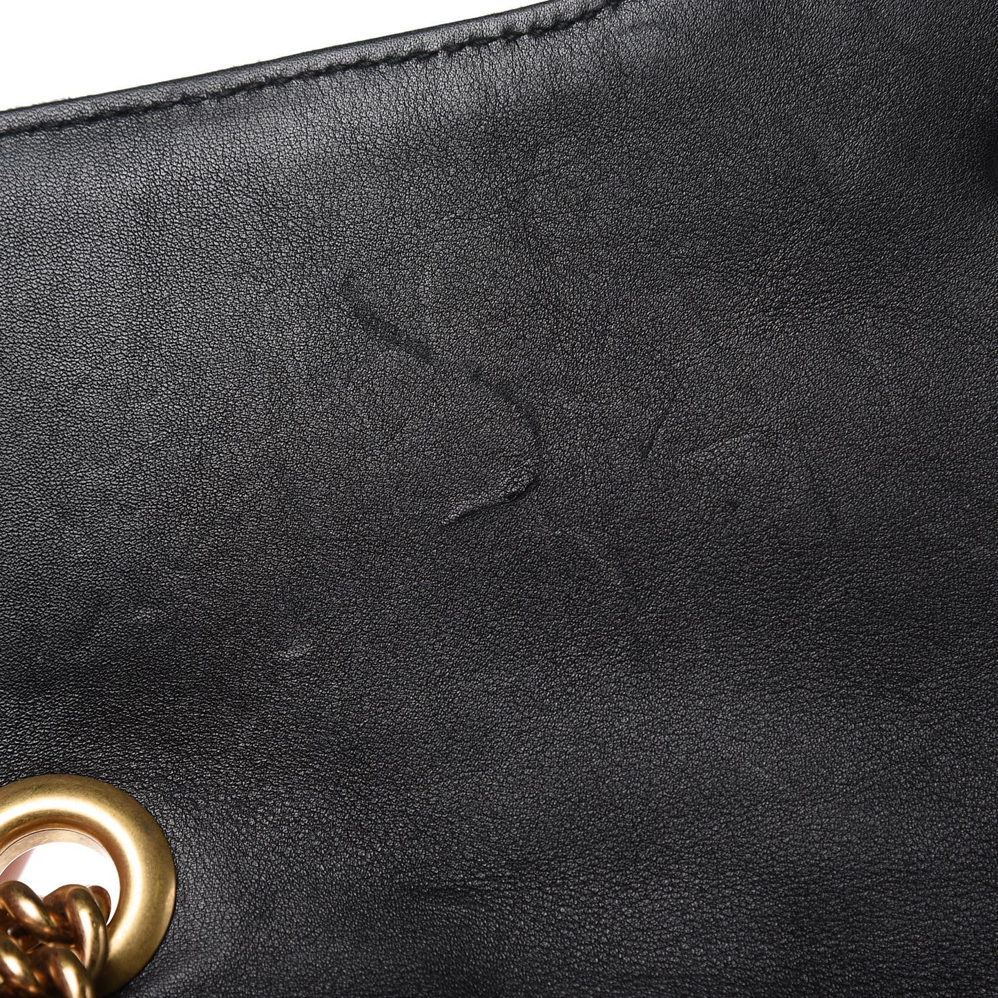 Velvet Matelasse Loved Embroidered Medium GG Marmont Shoulder Bag Black