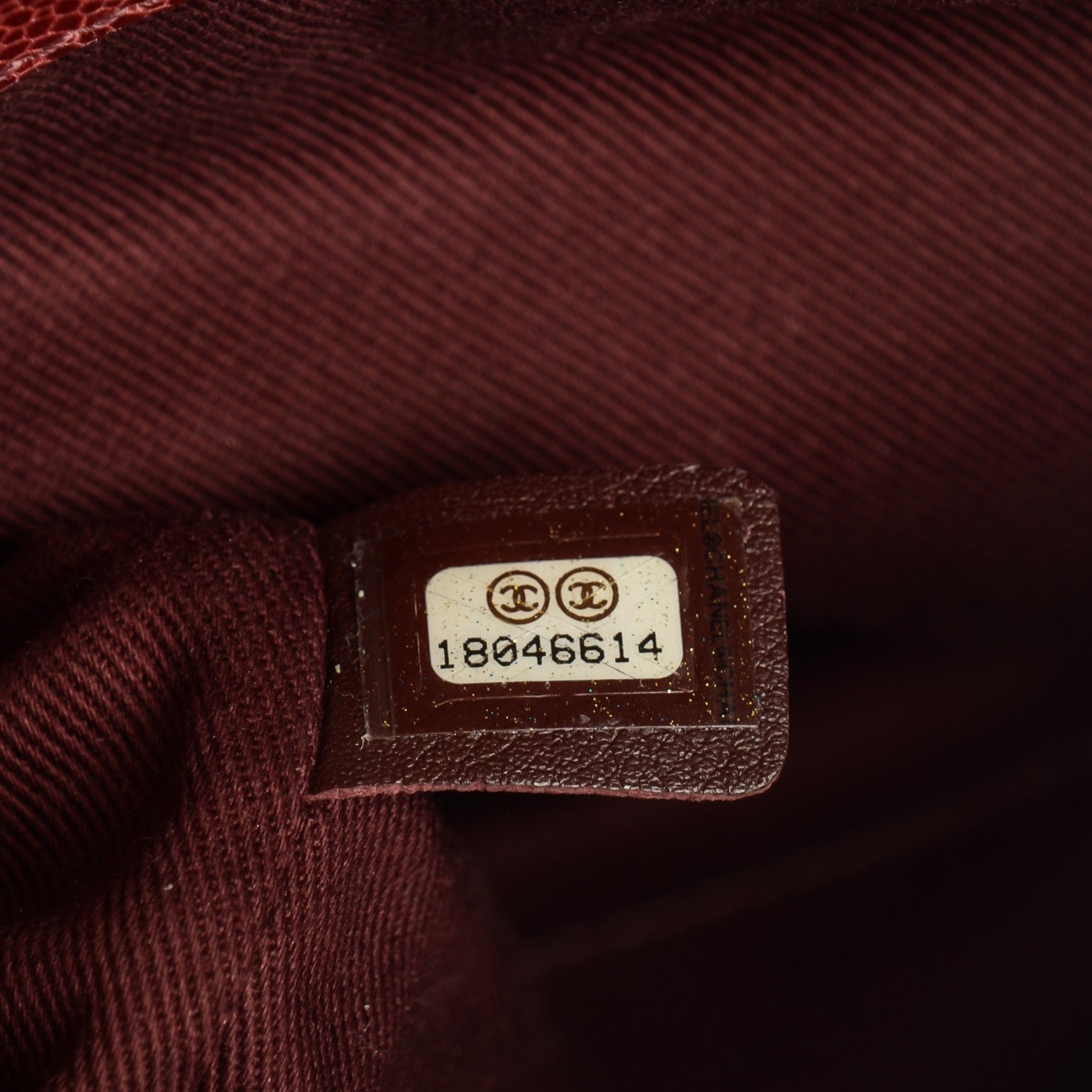 Chanel Crumpled Grained Calfskin CC Crave Tote Burgundy 7 of 7