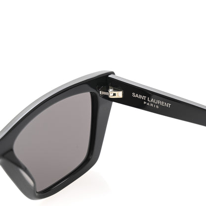 Saint Laurent Acetate Mica Cat Eye Sunglasses SL 276 Black 5 of 8