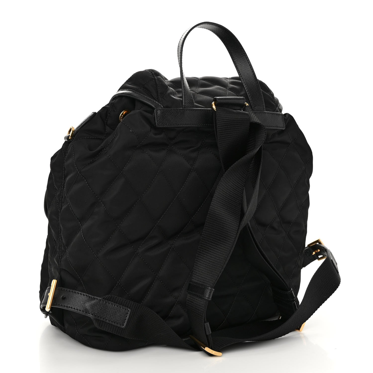 Prada Tessuto Saffiano Impuntu Backpack Black 3 of 9