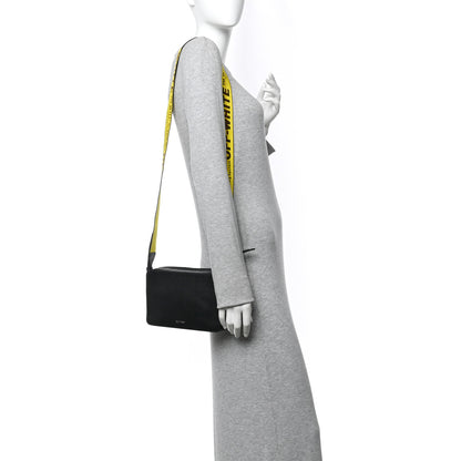 Off-White Saffiano Logo Belt Bag Crossbody Bag Black 2 of 12