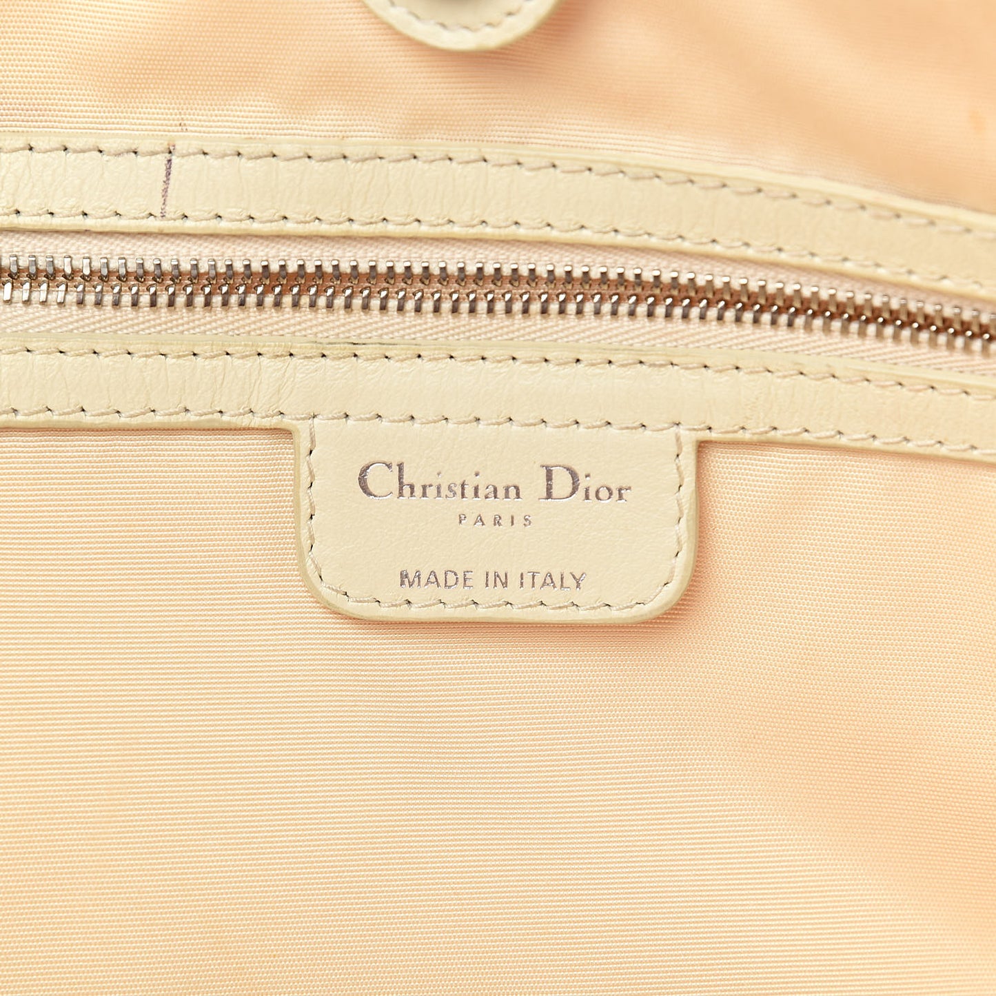 Coated Canvas Cannage Small Panarea Tote White
