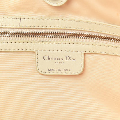 Christian Dior Coated Canvas Cannage Small Panarea Tote White 6 of 23