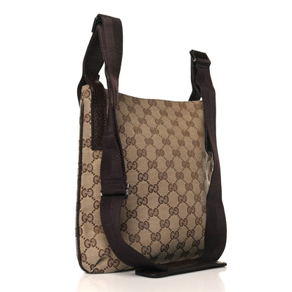 Gucci Monogram Flat Messenger Bag Dark Brown 3 of 10