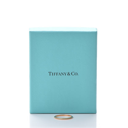 Tiffany 18K Rose Gold Milgrain Band Ring 58 8.25 5 of 5