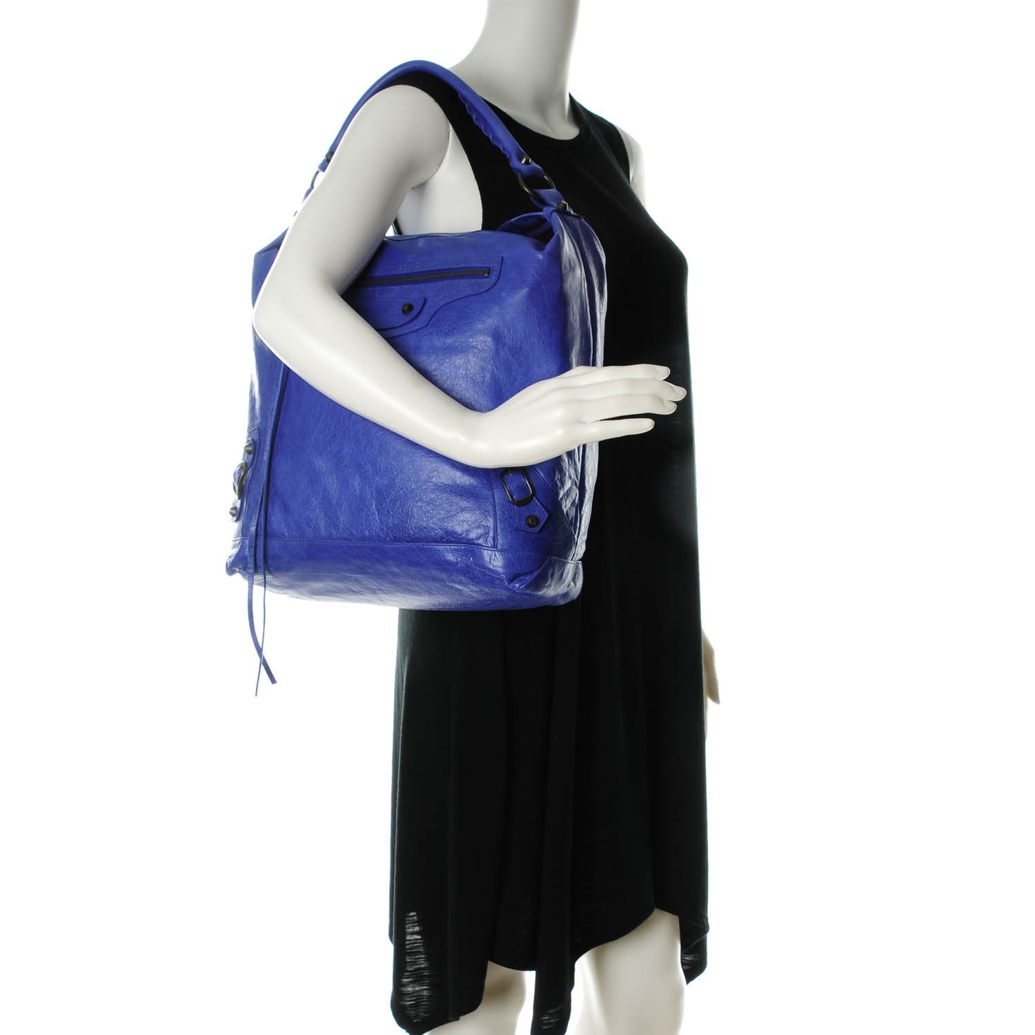 Balenciaga Agneau Day Hobo Outremer 2 of 7