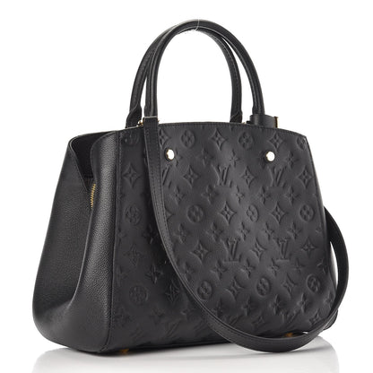 Louis Vuitton Empreinte Montaigne MM Black 3 of 7