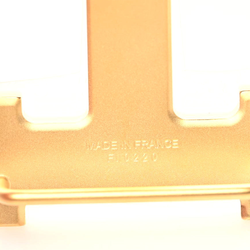 Hermes Box Togo 32mm H Belt 85 Black Gold 7 of 8