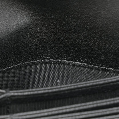 Christian Dior Grained Calfskin Saddle 5-Gusset Card Holder Black 7 of 10
