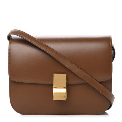 Celine Box Calfskin Medium Classic Box Flap Bag Camel 1 of 17