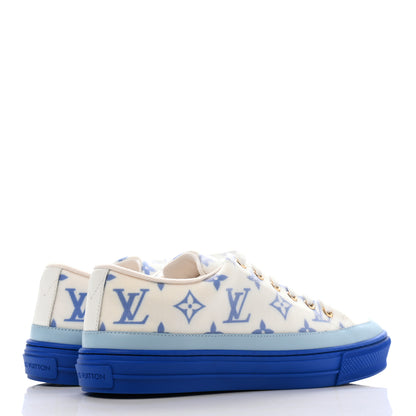 Louis Vuitton Technical Fabric Monogram Stellar Sneakers 37 Blue 4 of 8