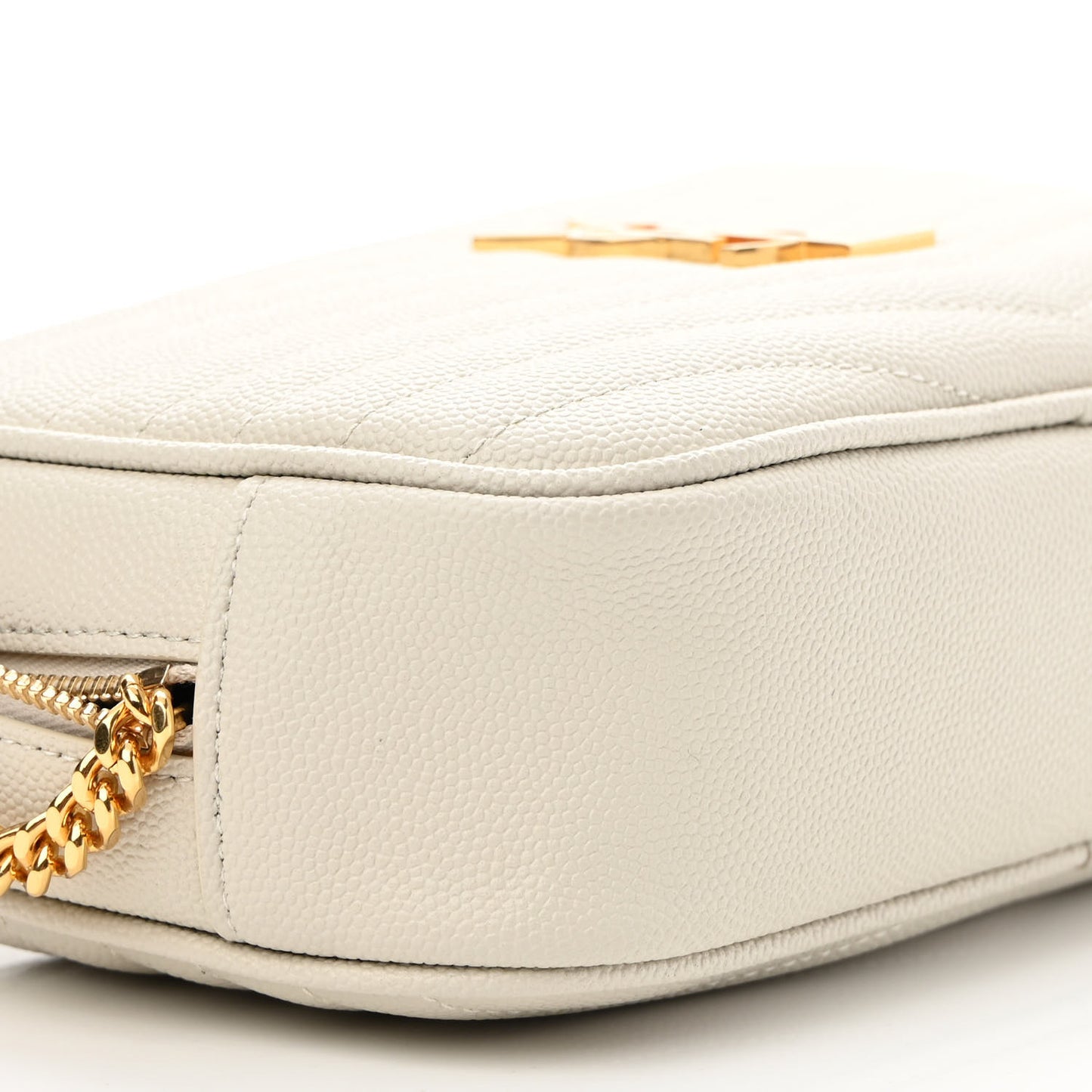 Grain De Poudre Matelasse Monogram Mini Lou Camera Bag Crema Soft
