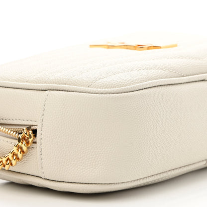 Saint Laurent Grain De Poudre Matelasse Monogram Mini Lou Camera Bag Crema Soft 9 of 9