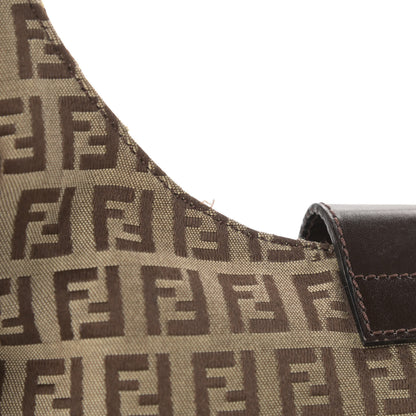 Fendi Zucchino Hobo Dark Brown 13 of 14