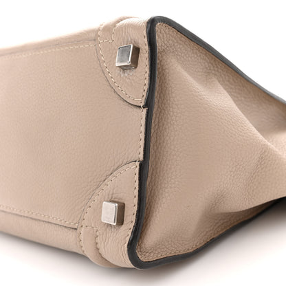 Celine Drummed Calfskin Micro Luggage Dune 10 of 14