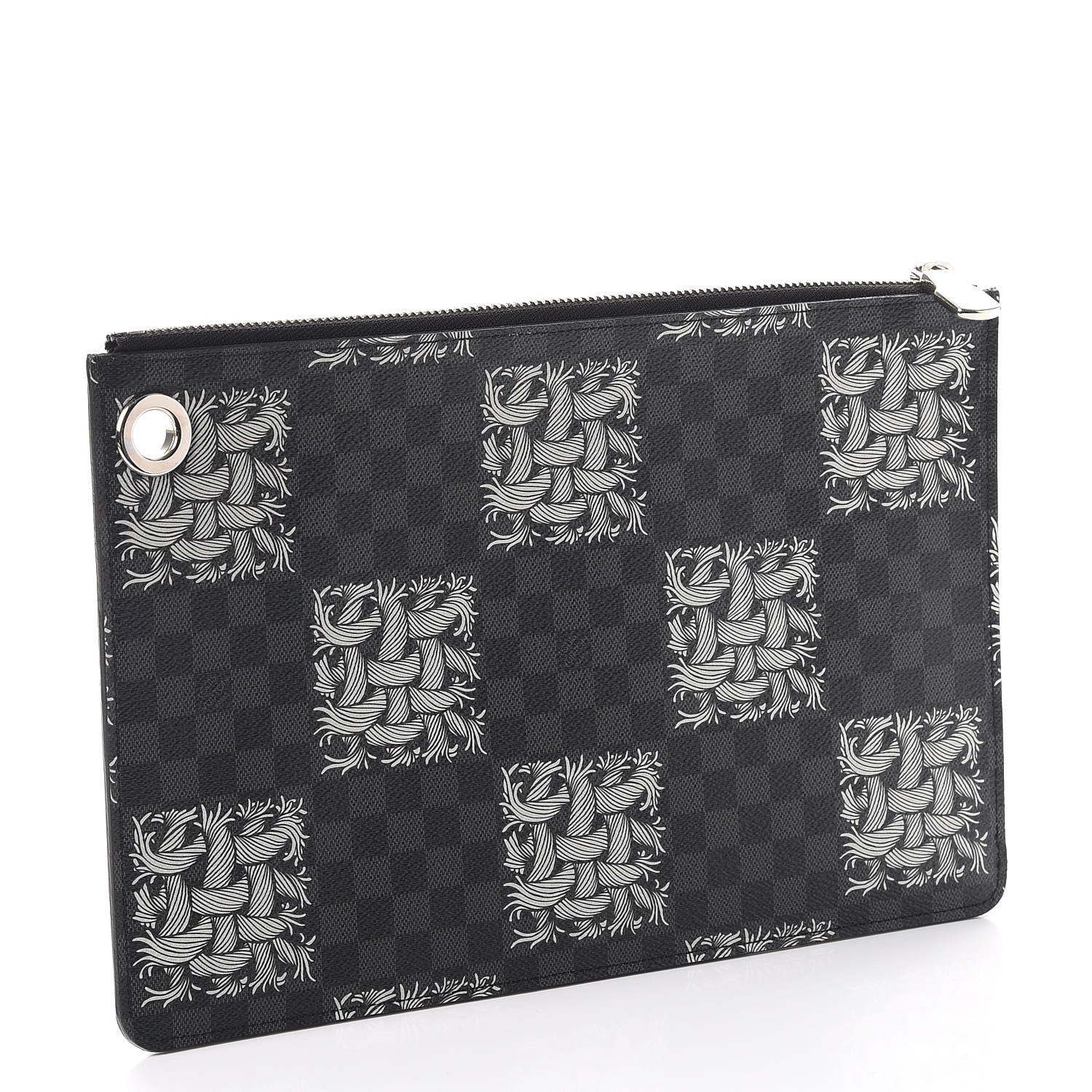Louis Vuitton Damier Graphite Rope Pochette Jour PM White 3 of 7