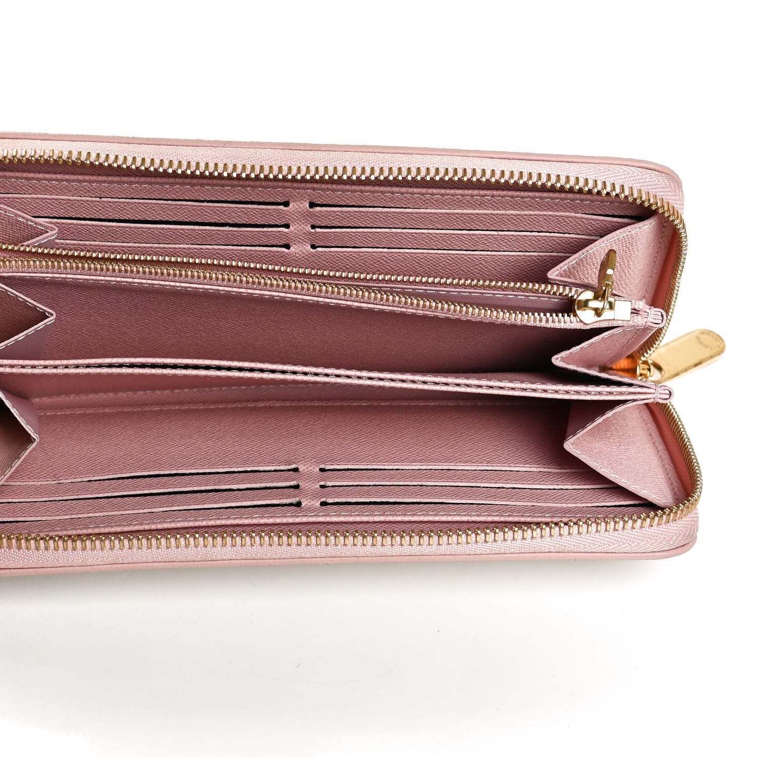 Louis Vuitton Damier Azur Zippy Wallet Rose Ballerine 5 of 12
