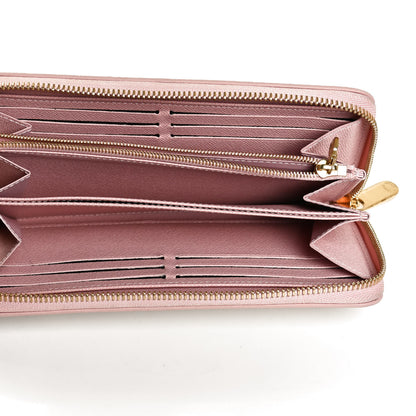 Louis Vuitton Damier Azur Zippy Wallet Rose Ballerine 5 of 12