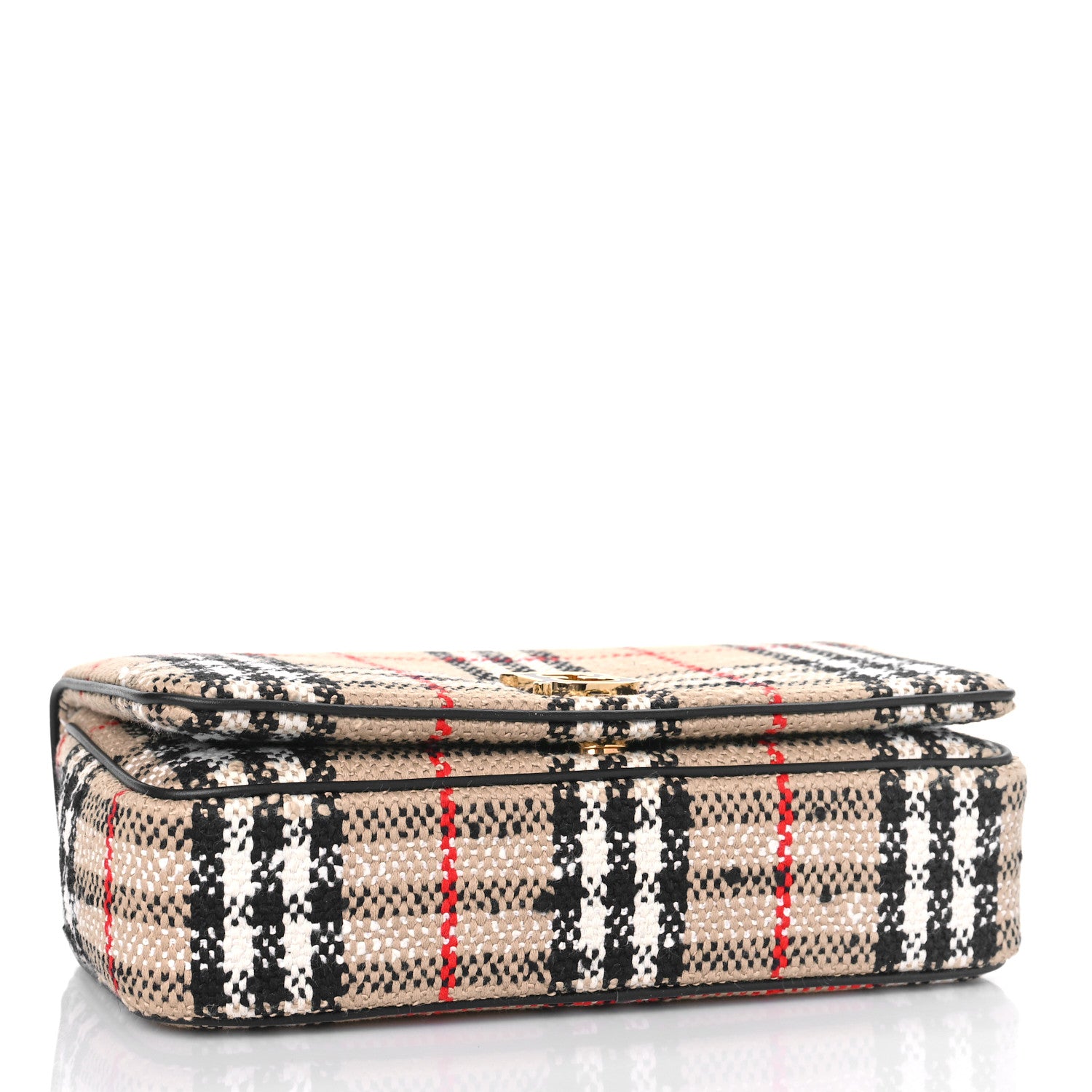 Burberry Calfskin Boucle Check Small Lola Chain Bag 2 of 8