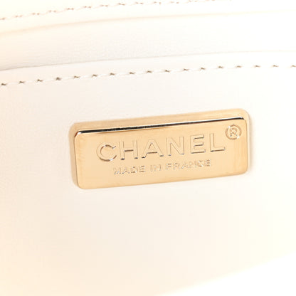 Chanel Tweed Embroidered Feathers Pearl Crystal Clutch White 7 of 11