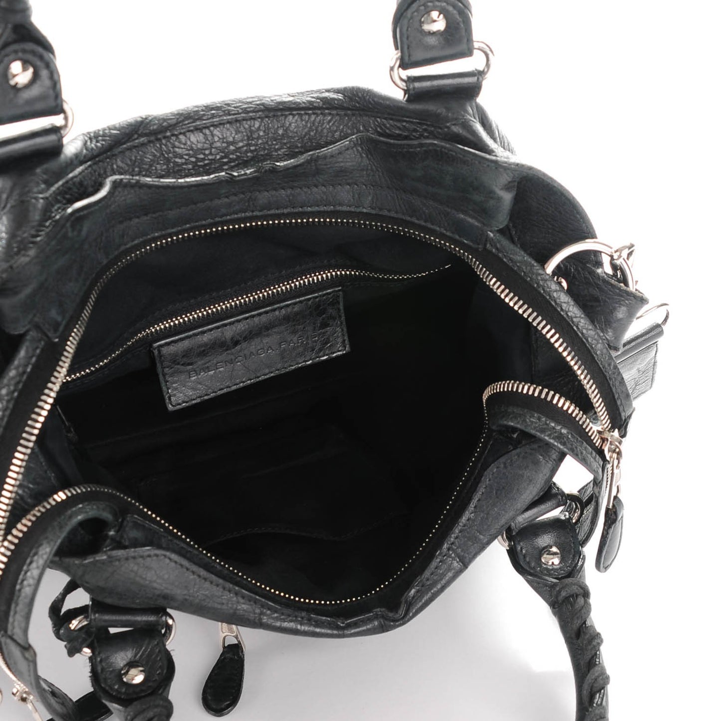 Agneau Giant 12 Silver Hardware Town Black