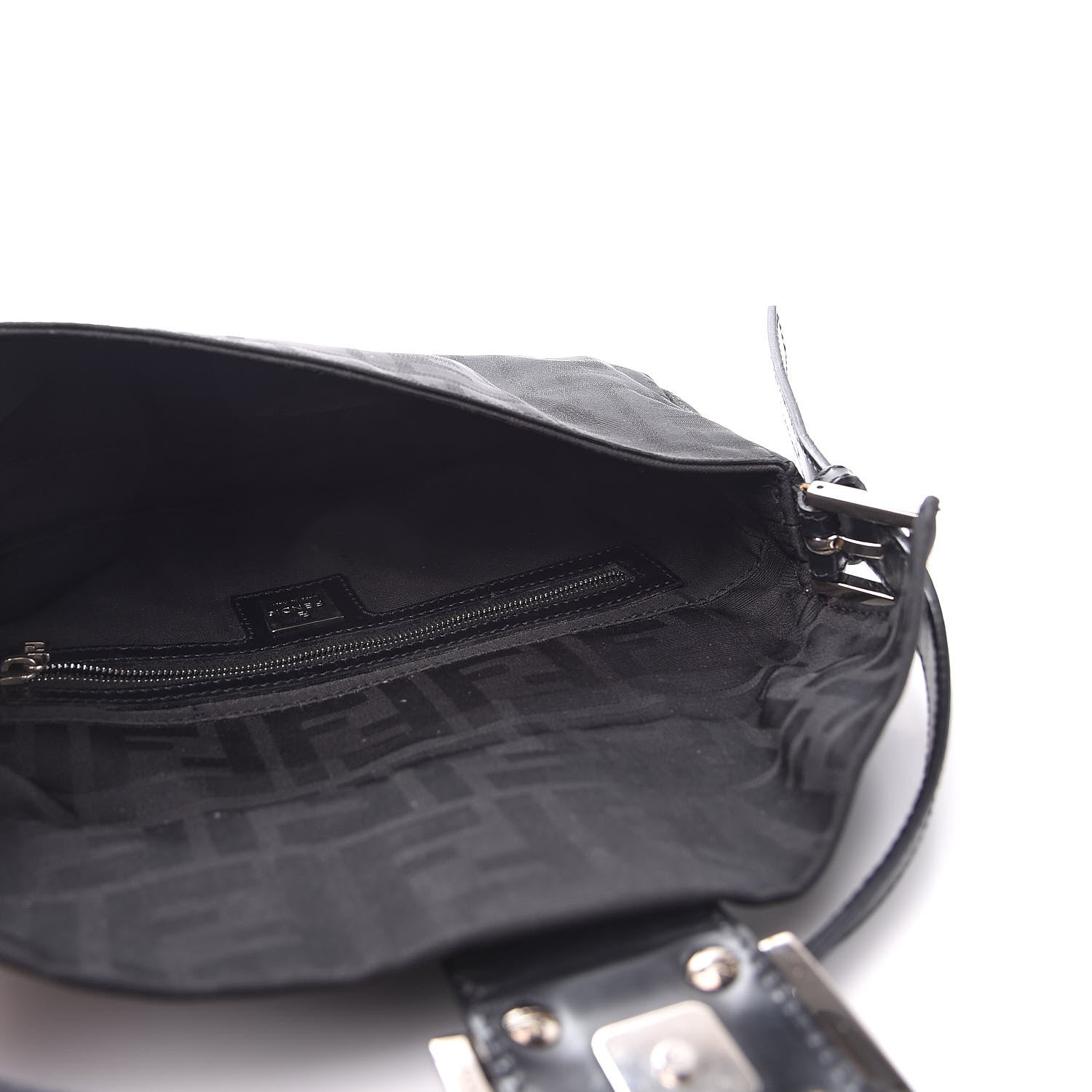 Fendi Nylon Zucca Baguette Black 5 of 10