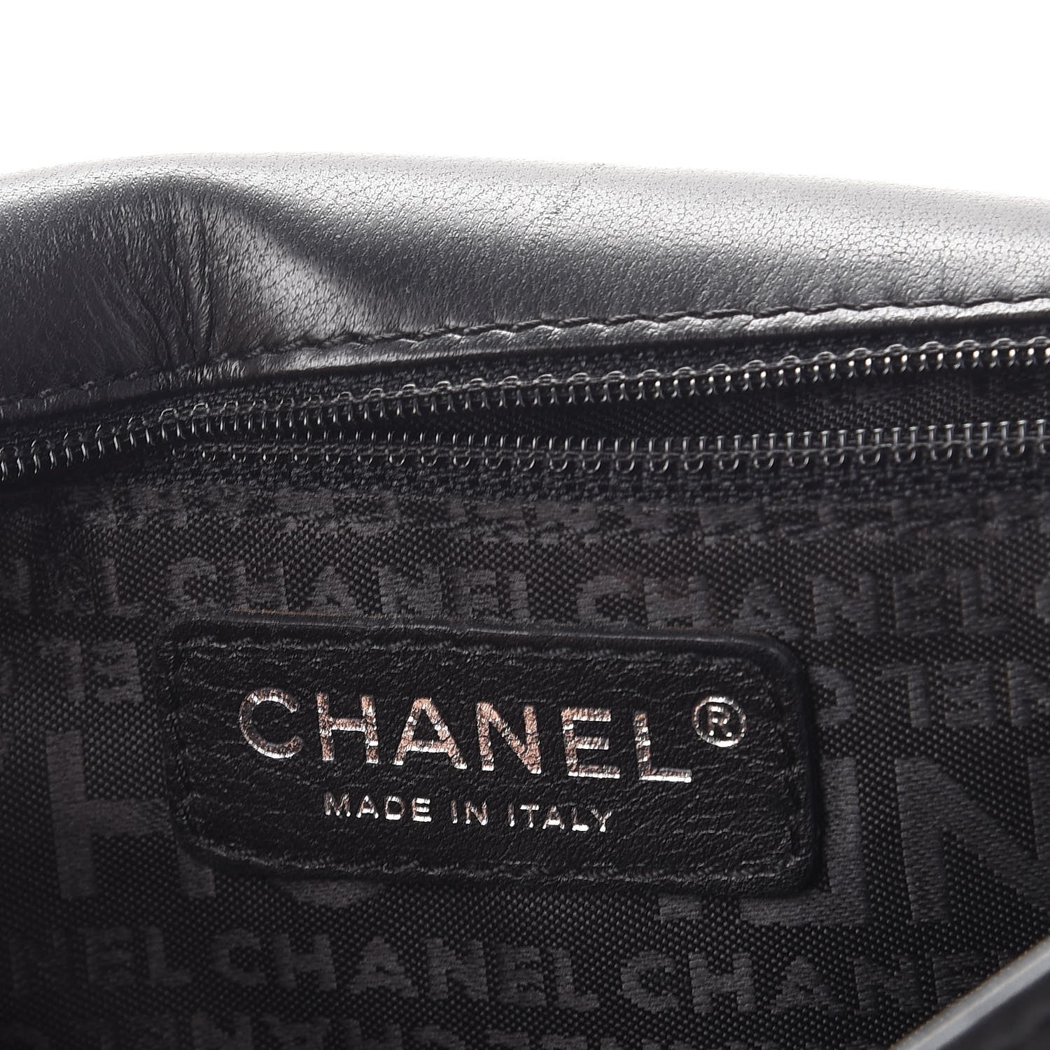 Chanel Lambskin Square Stitched Kiss Lock Flap Black 6 of 13
